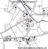 1845 Tithe Map - Wetherden Village Centre